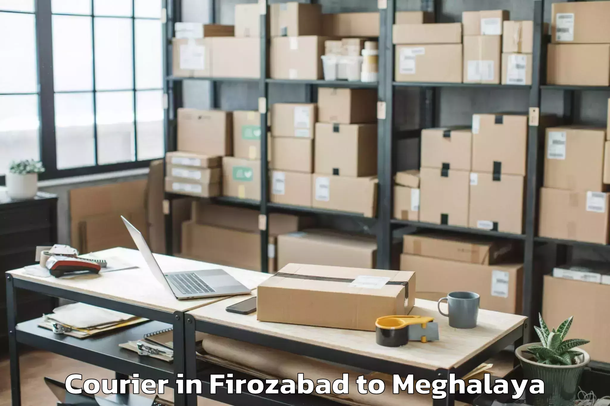 Leading Firozabad to Mawkyrwat Courier Provider